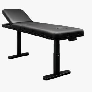 Elektryczne lóżko tatuażystyczne Skylimit Black Series 01 - widok z boku