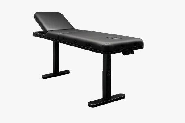Elektryczne lóżko tatuażystyczne Skylimit Black Series 01 - widok z boku